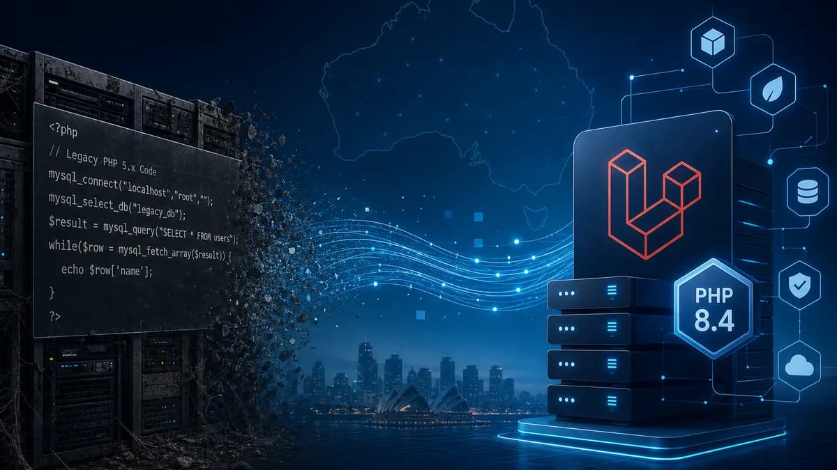 Legacy PHP Modernization Australia: Costs & 90-Day Plan