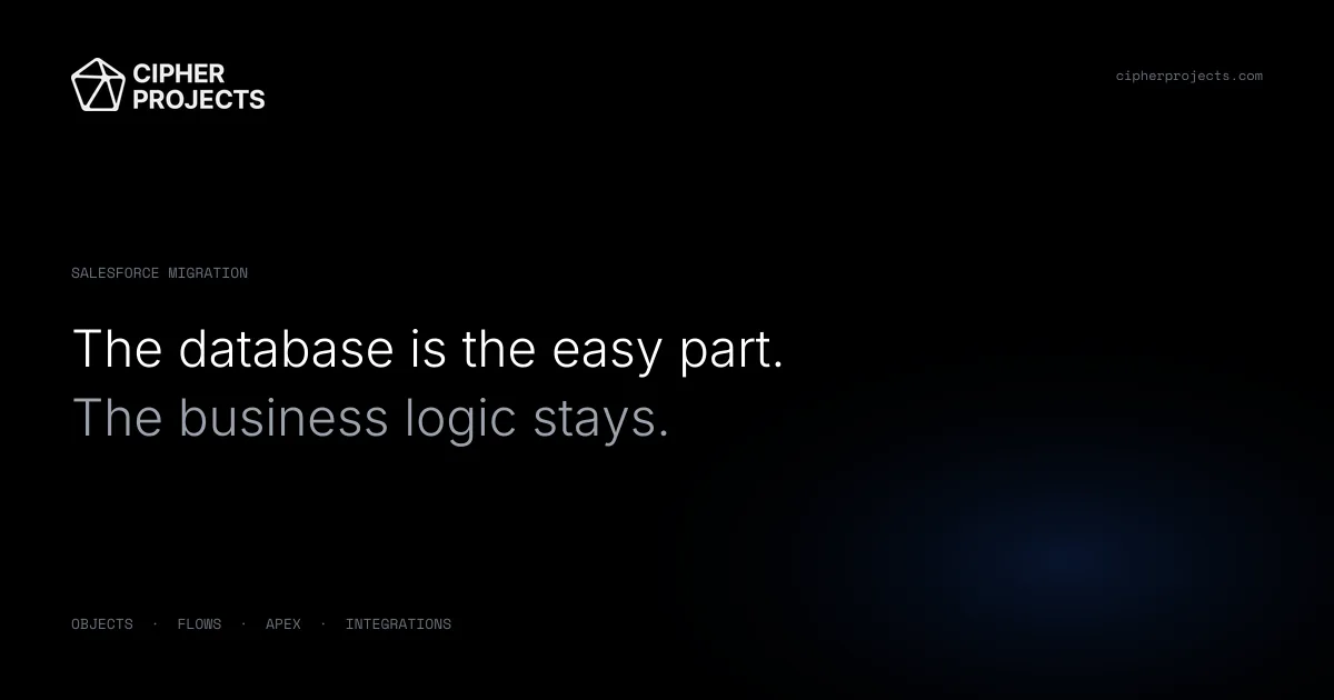 Blog post image for Why People Don't Just Migrate Off Salesforce