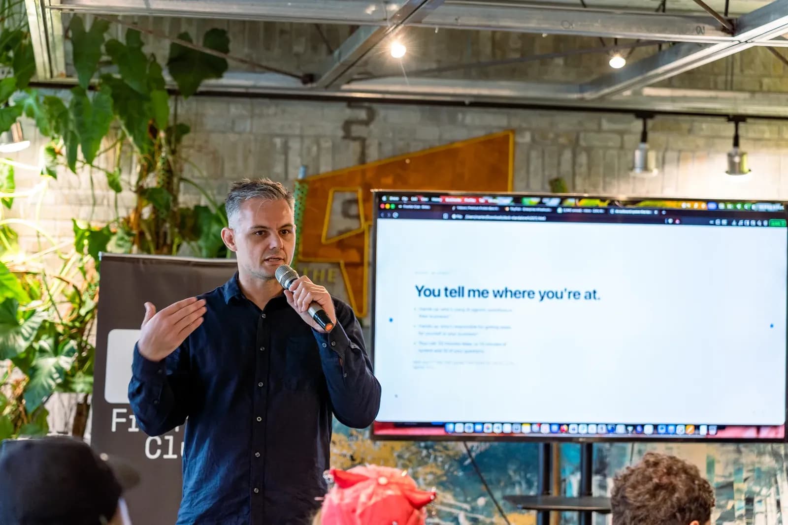 Presenting at an AI learning event
