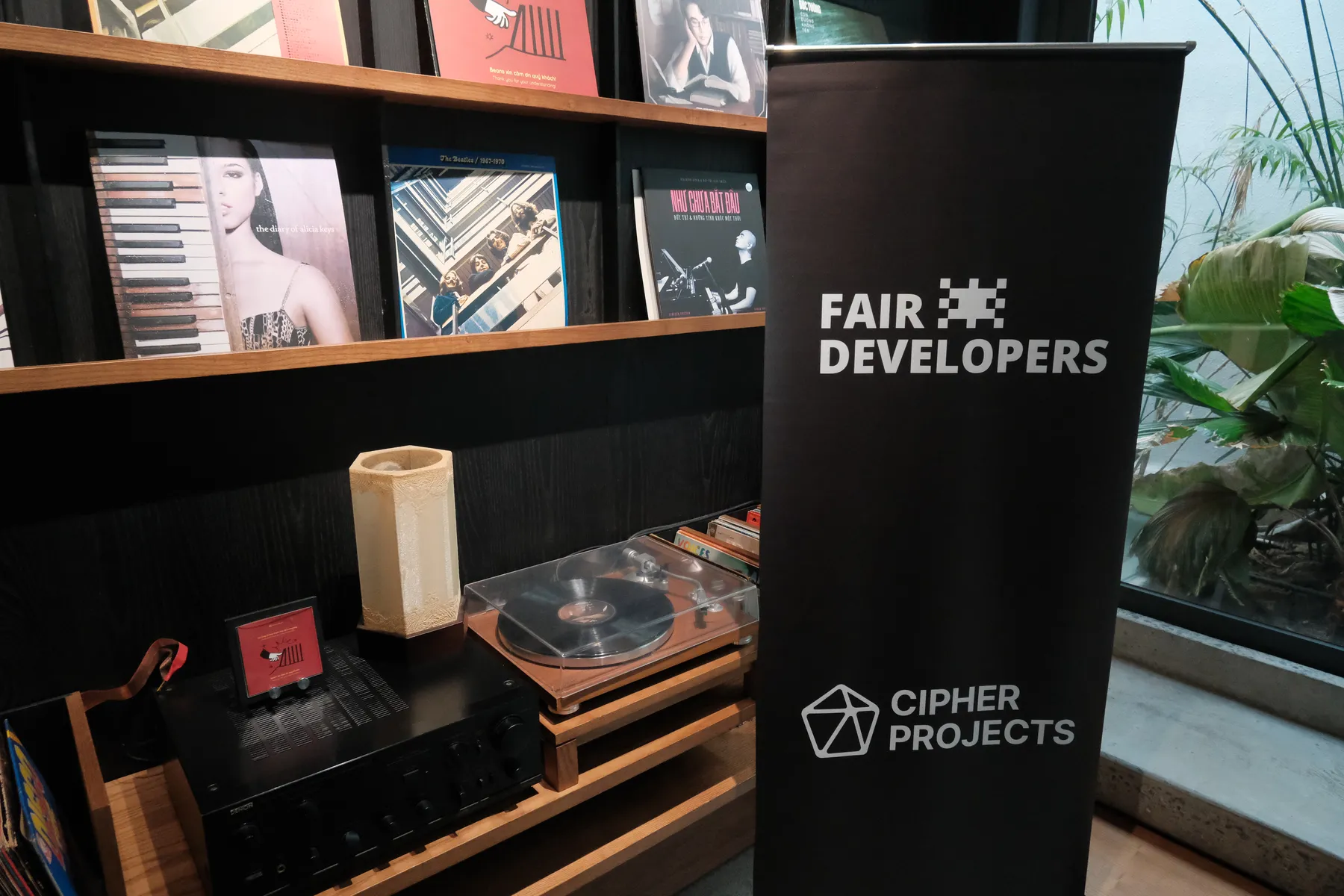 Cipher Projects Fair Developers banner at Frontier Club AI Meetup #1